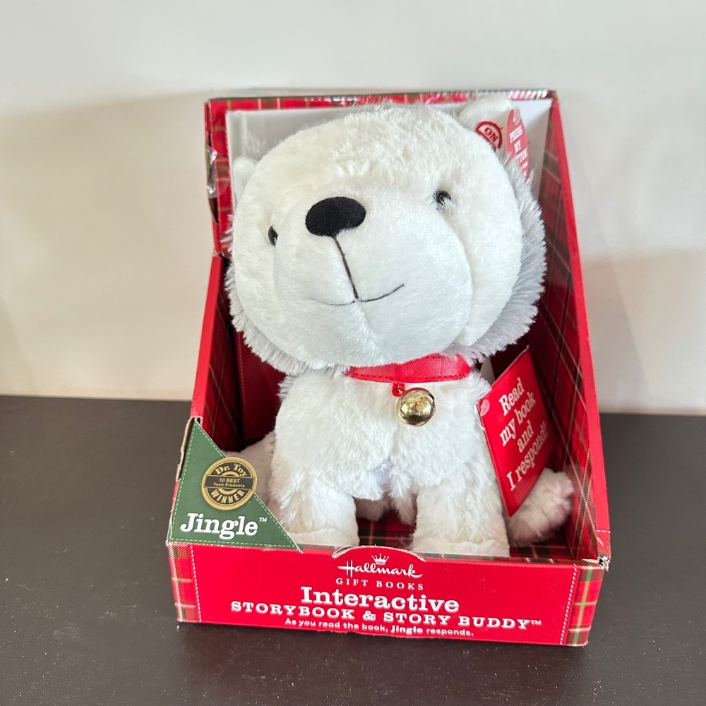 NEW Hallmark Jingle the Husky Interactive Story Buddy Plush & Storybook Set